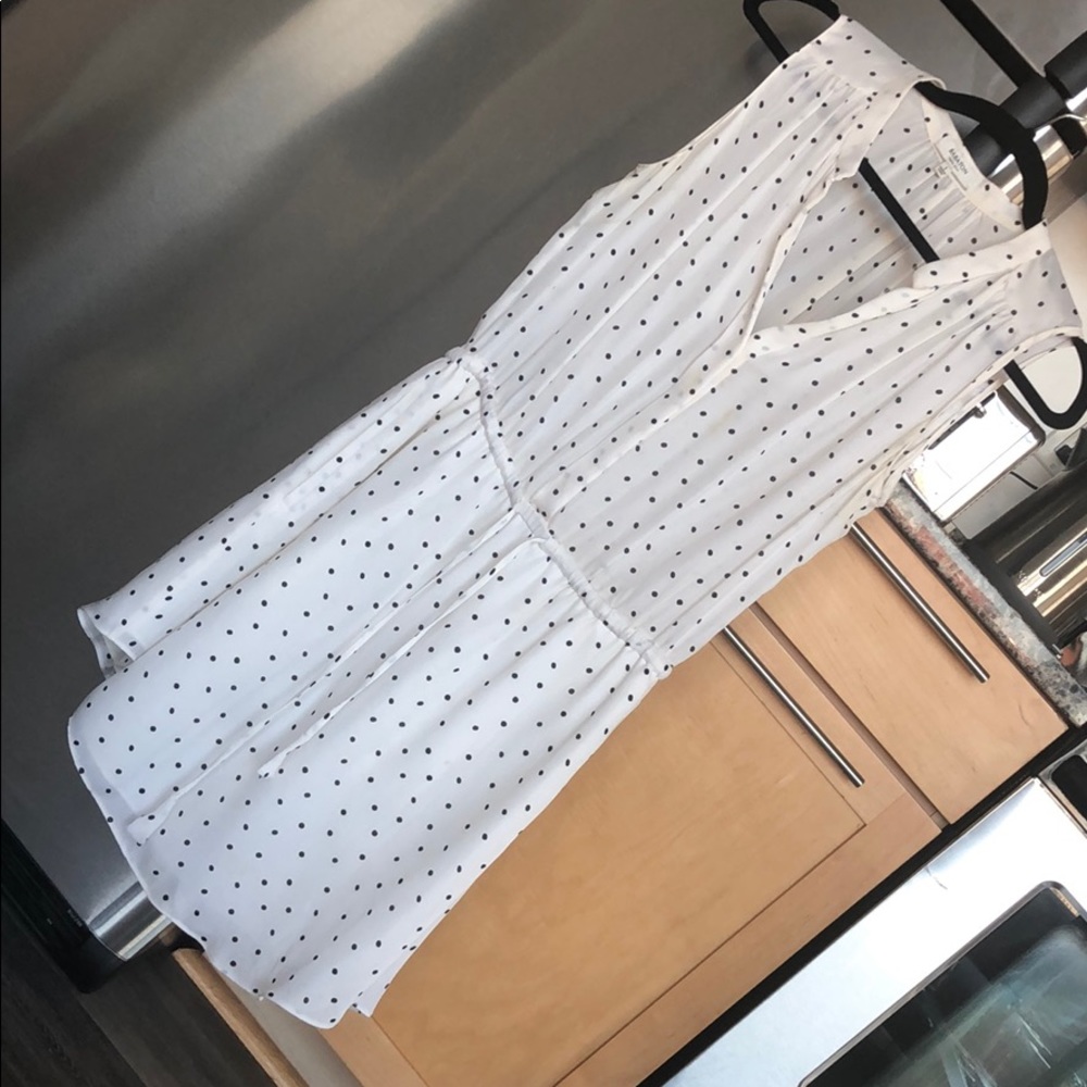 100% silk polka dot dress
